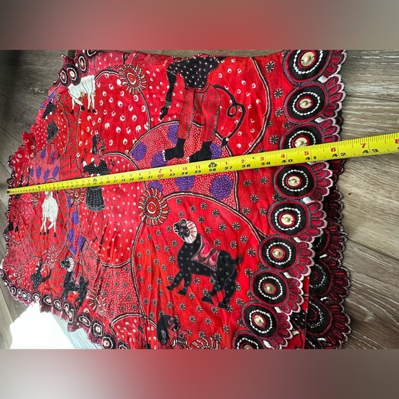 💝Vintage. Shivan & Narresh Patu Series 100% viscose  unique kimono one size. - Picture 3 of 11